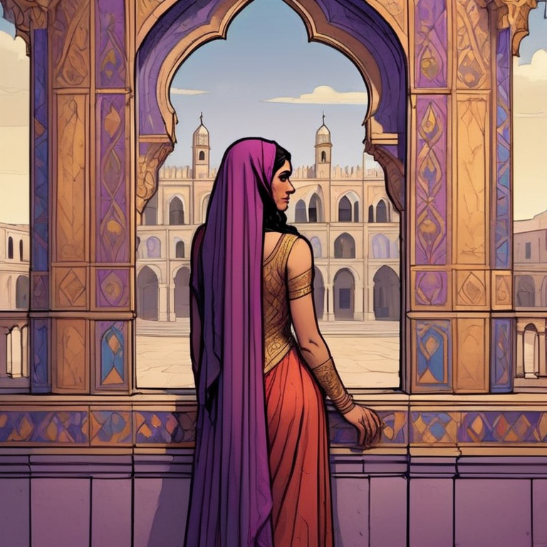 Esther, inside, hears second-hand. She sends clothes; he refuses them