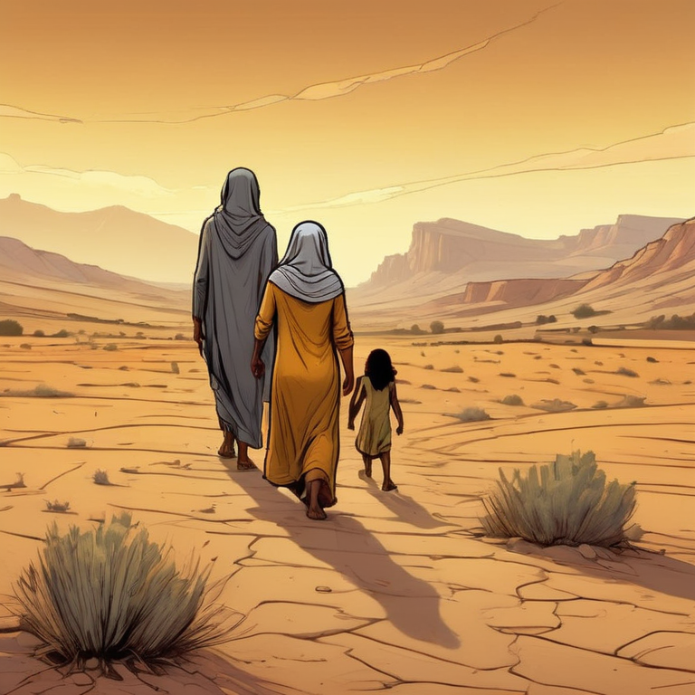 Famine drives a family out of Bethlehem into Moab